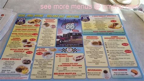 Teri's route 66 diner menu  Food $ 815-690-3505