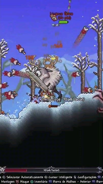 Terraria cervoclope  Várias também são soltadas pela Parede