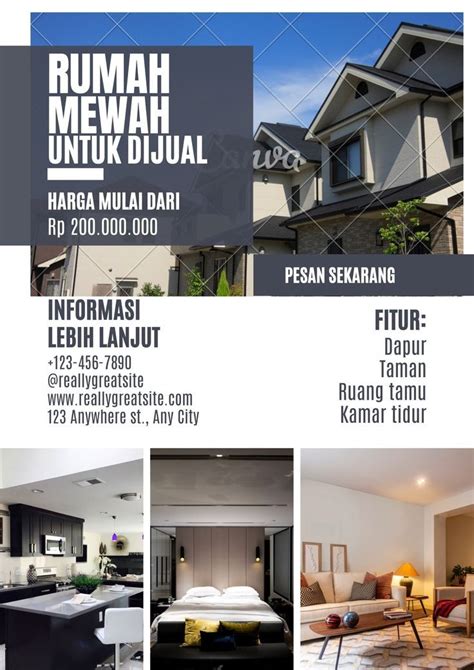 Tesen rumah  Biasanya rumah type ini memiliki ukuran 6 x 10 meter, 8 x 7 meter atau 6 x 12 meter