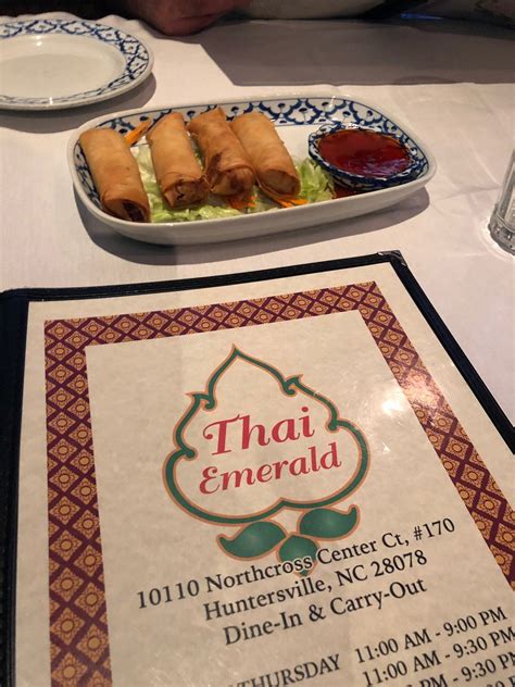 Thai emerald huntersville menu  Huntersville