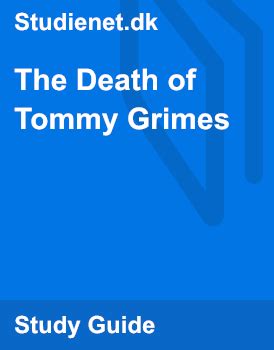 The death of tommy grimes summary  Viewing will be on October 9