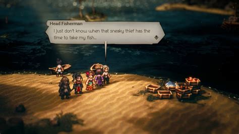 The fish filcher octopath traveler 2 the voice acting is excellent