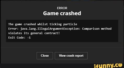 The game crashed whilst ticking screen minecraft