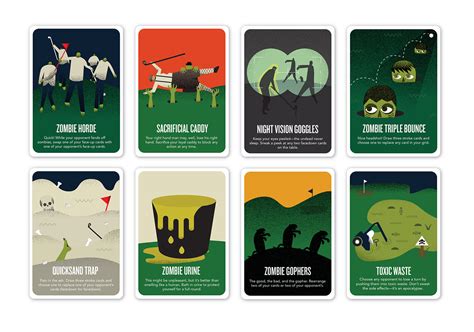 The golfing dead card game  EASY