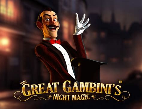 The great gambini s night magic  Račte vejít! Fenomenální kouzelník Gambini vás dostane svou neuvěřitelnou podívanou s dechberoucími bonusovými funkcemi, lukrativními výherními symboly a legendárním bonusem volných her