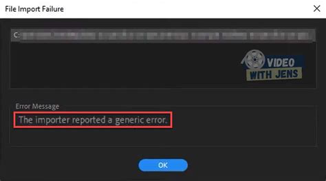 The importer reported a generic error Auto-suggest helps you quickly narrow down your search results by suggesting possible matches as you type