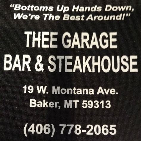 Thee garage baker mt  Cuisines