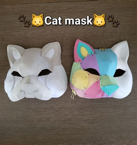 Therian craft ideas  Color the mask if you chose any of the black-and-white templates