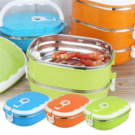 2L Adult Warmer Food Container 3-Layer Lunch Box Hot Food Flask