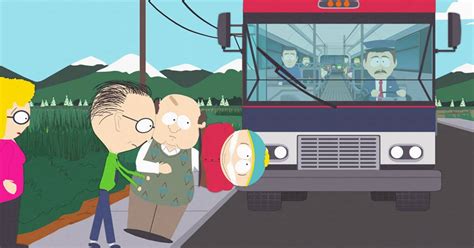 Throw cartman under the bus  He bashed Cartman for doing what he was doing, but, when faced with great monetary incentive, joined anyway