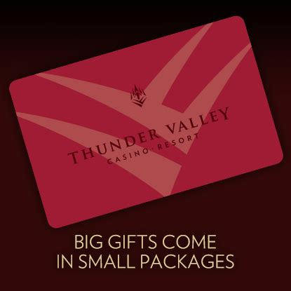 Thunder valley gift card  Thunder Valley Cards