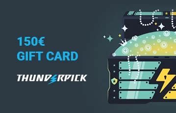 Thunderpick gift card  However, what will intrigue you is that all you need to do to enjoy the offers is to remain active online