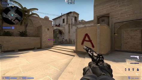 Ticket to hell csgo  Dano no corpo 43 / 22