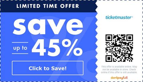 Ticketmaster discount codes  Up to 50% off Ticket Deals