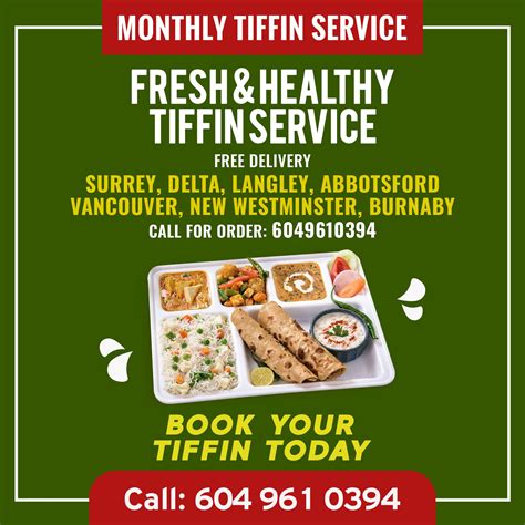 Tiffin food service aldergrove abbotsford bc  We offer freshly prepared dishes to