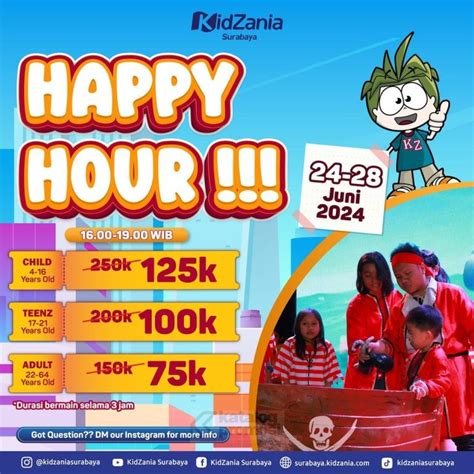 Tiket kidzania surabaya 00 WIB