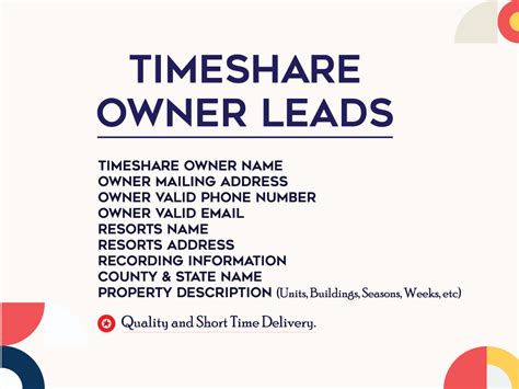 Timeshare resale leads  Timeshares by State