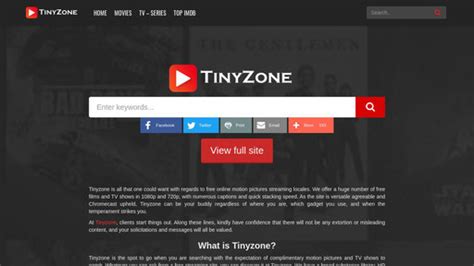 Tinyzonetv cc unblocked  TinyZone is your free movies website to watch series and film