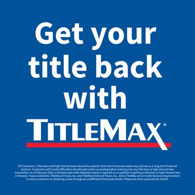 Titlemax dover delaware TITLEMAX TITLE-SECURED PAWNS - 127 S Dupont Hwy, Dover, Delaware - Title Loans - Phone Number - Yelp TitleMax Title-Secured Pawns 2