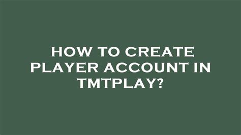 Tmtplay create account  Game Features: ♠️ Multiple Game Plays: Different types of games such as Tongits, Pusoy, Lucky9, Slots, Live Poker, Baccarat