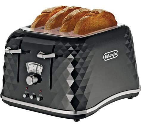 Toasters argos  Cookworks Illuminated 4 Slice Toaster - Black