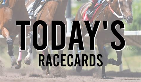 Today's horse racing cards sporting life <dfn> All of Tomorrow's declared horses and where they’re running, listed</dfn>