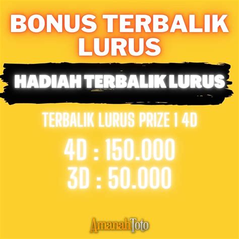 Togel terbalik lurus 000