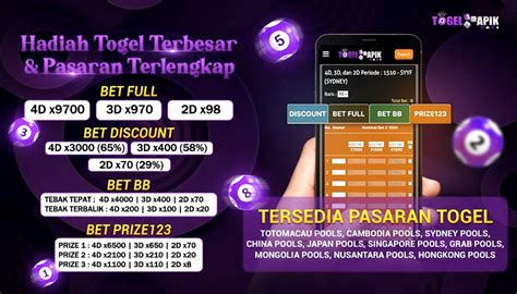 Togelapik Selain terpercaya dan terbaik kami juga menyediakan hasil pasaran terlengkap togel resmi seperti Togel Singapore, Hongkong, Sydney dan masih banyak