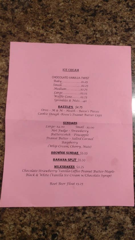 Tommy’s place granville menu info Tommys Place Inc, Granville, New York