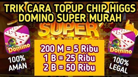 Top up chip higgs domino murah via pulsa  Masukkan ID game