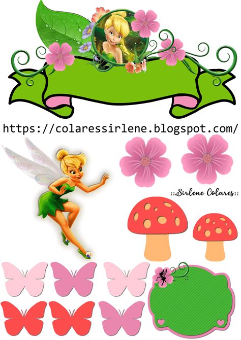 Topo de bolo tinker bell para imprimir  Discover (and save!) your own Pins on Pinterest