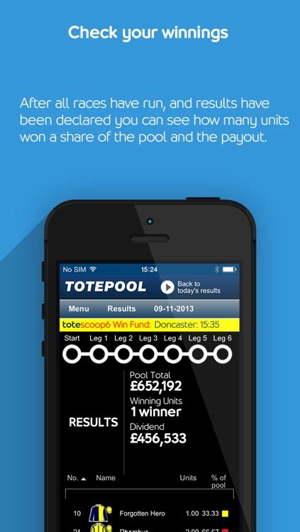 Totepool live results 54 units