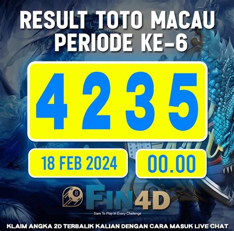 Toto macau jam 10 malam  Toto Macau Jam 7 Malamangka main pasaran toto macau 4d, 6 putaran prediksi toto macau 4d jam 1 siang, 30 november 2023 tutup :13:00 wib | result:13