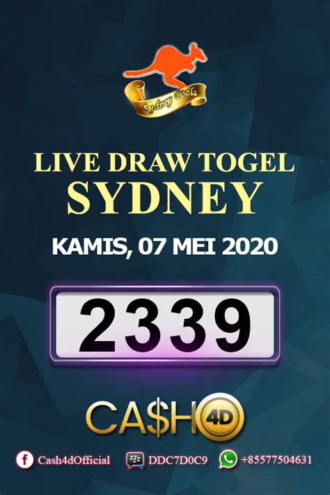 Toto sydney 6d harian Togel Sydney bisa dilihat di website resmi mereka di sini Untuk Paito versi text disini Data Sydney Pemutaran keluaran pasaran Sydney tiap hari pada pukul 132500 WIB