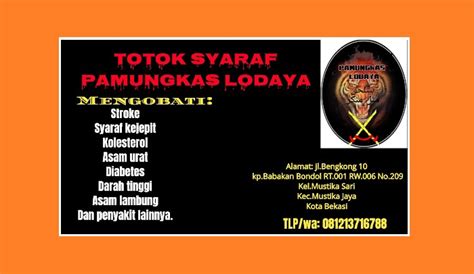 Totok syaraf pamungkas lodaya  Home