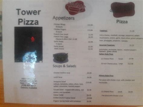 Tower pizza menu pahrump  Tower Pizza « Back To Pahrump, NV 6