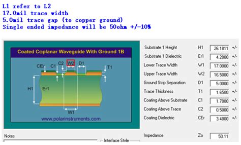 Trace width impedance calculator  However, minimum trace width recommendations from manufacturers should be kept in mind