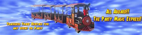 Trackless train rentals arlington  See more of our inventory at our Youtube channel! Check out our Trackless Train Video! Trackless Train