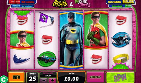 Tragaperras batman and the joker jewels   Con el Bono de Bienvenida gratis podrás ganar en la Tragaperras Batman And The Joker Jewels hasta $2