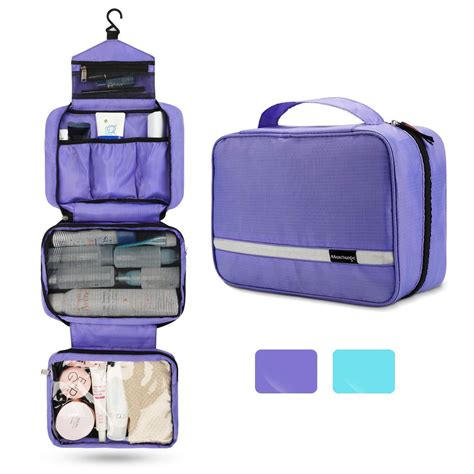 BAGSMART Toiletry Bag Hanging Travel Makeup Organizer with TSA Approved  Transparent Cosmetic Bag Makeup Bag for Full Sized Toiletries, Medium-Black