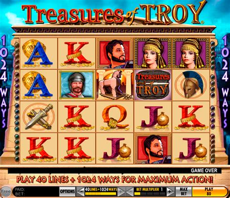 Treasures of troy echtgeld Treasures of Troy RTP of 89