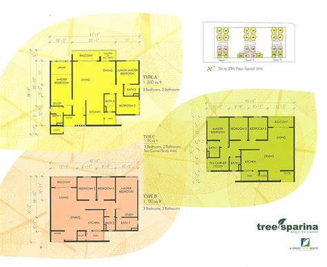 Tree sparina floor plan Tree Sparina @ Sungai Ara Located nearby Airport Unit Details : Built-Up - 1100sf Bedrooms - 3 Bathrooms - 2 Car Park Lot - 2 (side by side) at Grd Floor Conditions - Fully Furnished Asking Price RM1800 per mth NETT Direct Contact O1642161OO Sunny visit virtual tour : //SE-AGLThe size for the units in The Palazzia ranges between 740 square feet to 1,097 square feet