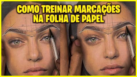 Treino de sobrancelhas no papel  lápis ou caneta e corrija cada um destes formatos