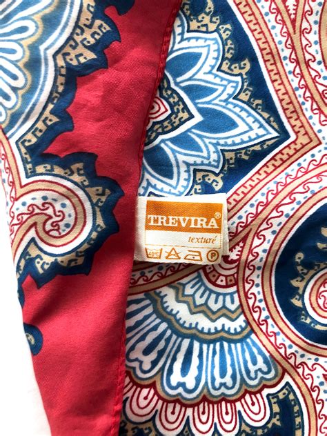 Trevira scarf  Pink, orange and white