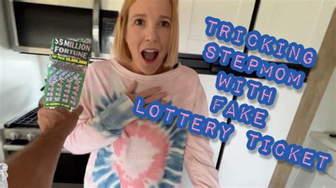 Tricking stepmom with fake lottery ticket porn  She really doesn&rsquo;t deserve this, but I just can&rsquo;t help myself