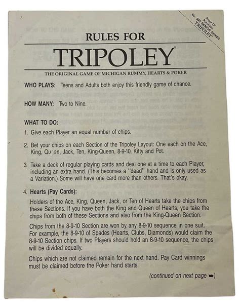 Tripoley board  May 27, 2015 - A basic Michigan Rummy board is used for playing Michigan Rummy or Tripoley