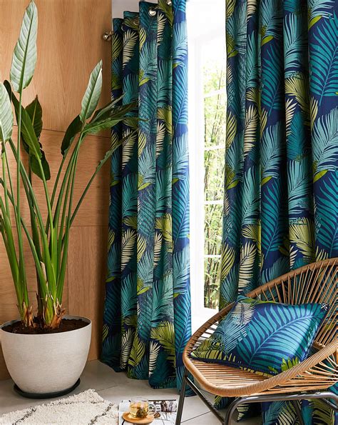 Tropical eyelet curtains  £35 - £120