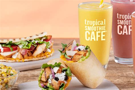 Tropical smoothie greendale  Funnily enough, the average carb count of a smoothie at Tropical Smoothie goes over 50 grams of net carbs, even WITHOUT the added