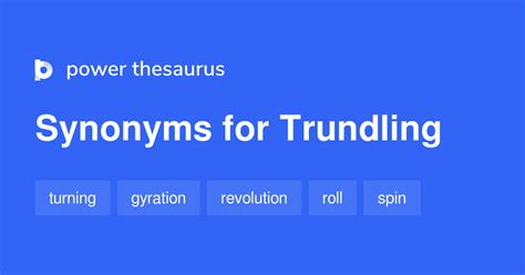 Trundling synonym  turn