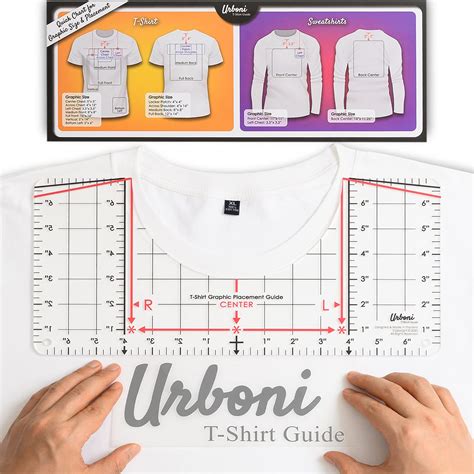 Tshirt Ruler Guide Alignment Tool T-shirt Center Design Heat Press